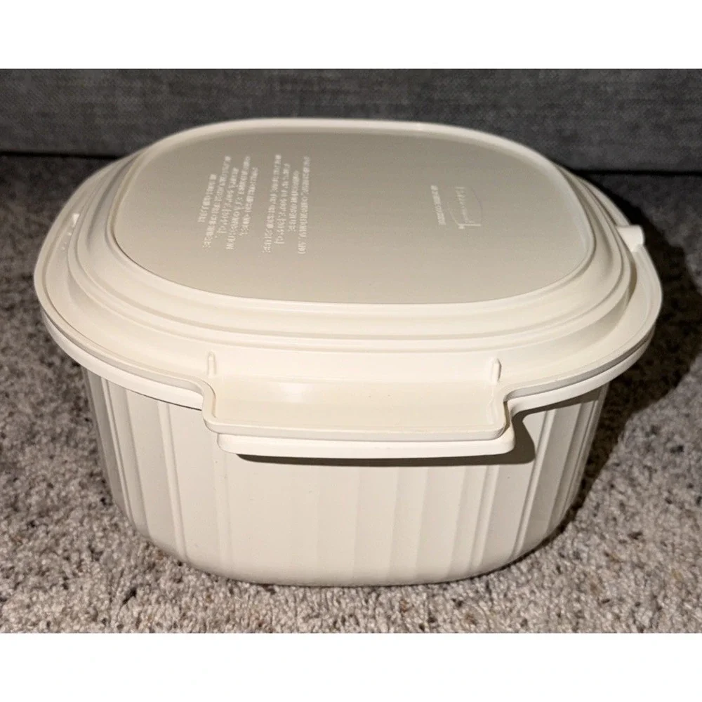 Vintage Rubbermaid Microwave Cookware 3 Quart Dish & Lid